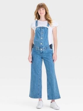 Isabel Maternity by Ingrid & Isabel Light Blue Denim Overalls